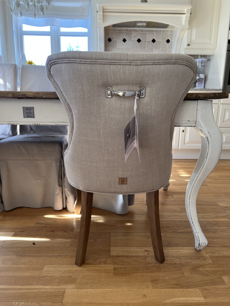 George Dining Chair linen flax La vita e Bella interior